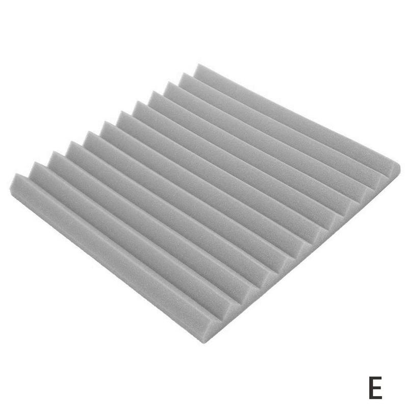 Soundproof cotton 30x30cm Soundproofing Acoustic Studio Absorbing Wedge Foam Tiles Wall Panels Suitable For Sound Studio: E