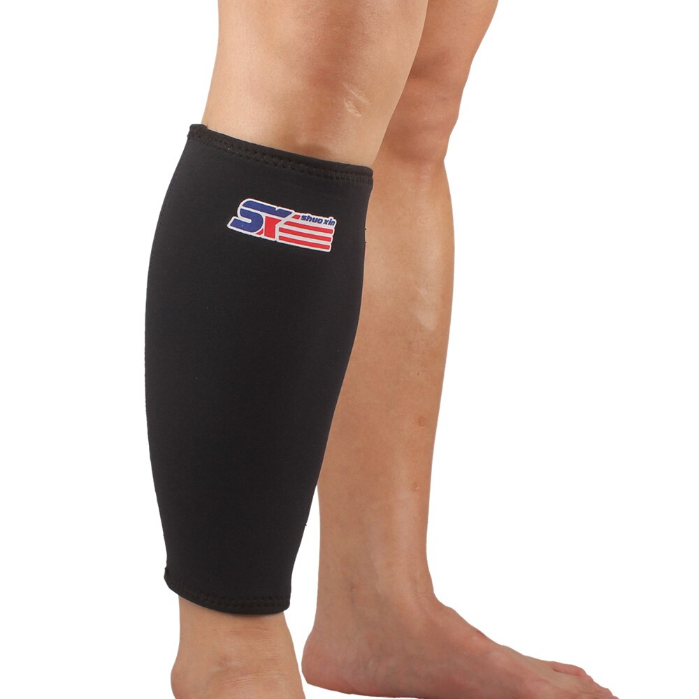 Sx561 udendørssport kalvbøjle sport kalvstrækbøjle støttebeskytter wrap shin løbende bandage ben ærme kompression: Default Title