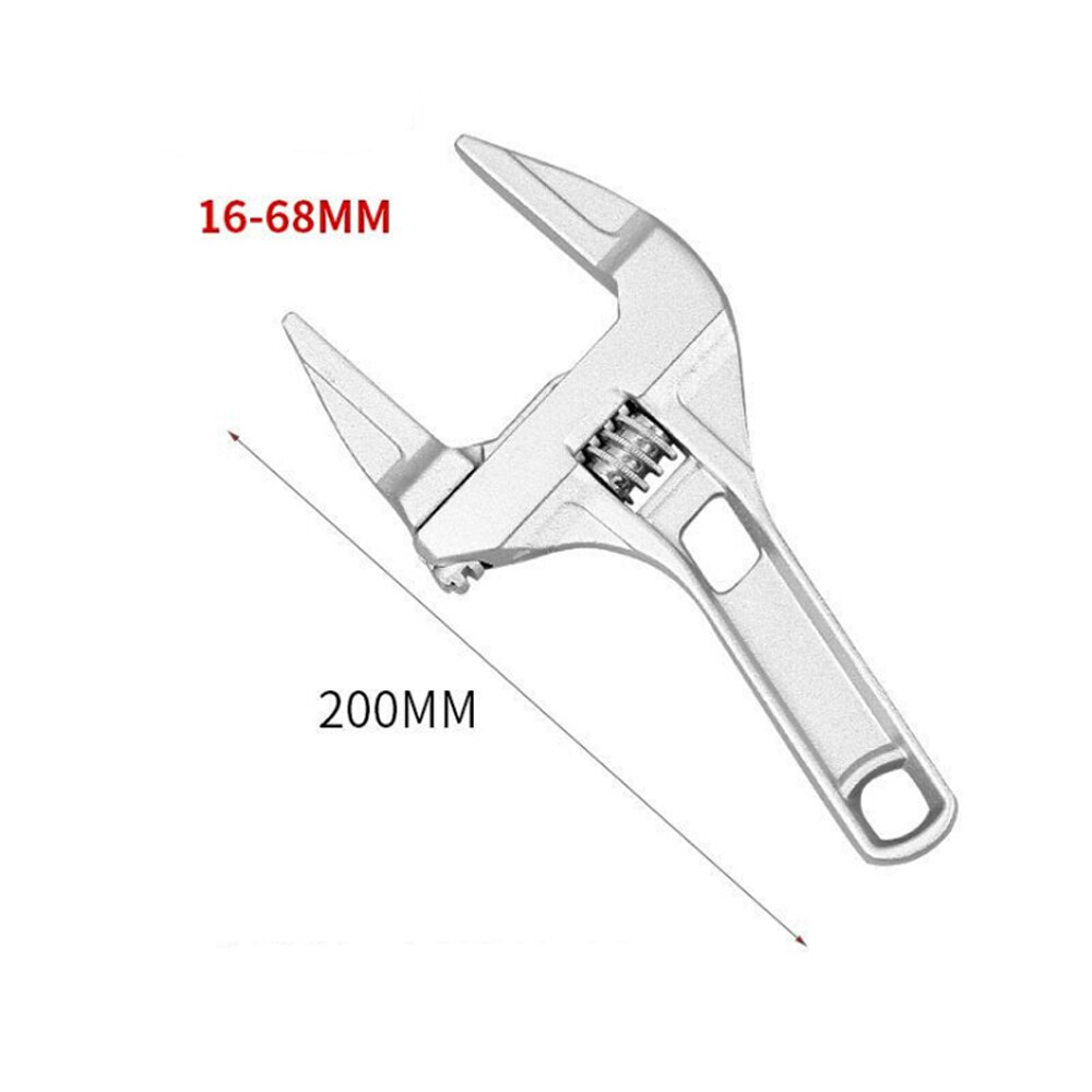 16-68mm Universal Repair Set Bathroom Hand Tools Large Opening Pipe Wrench Nut Key Adjustable Wrench Spanner Repair Set Tools