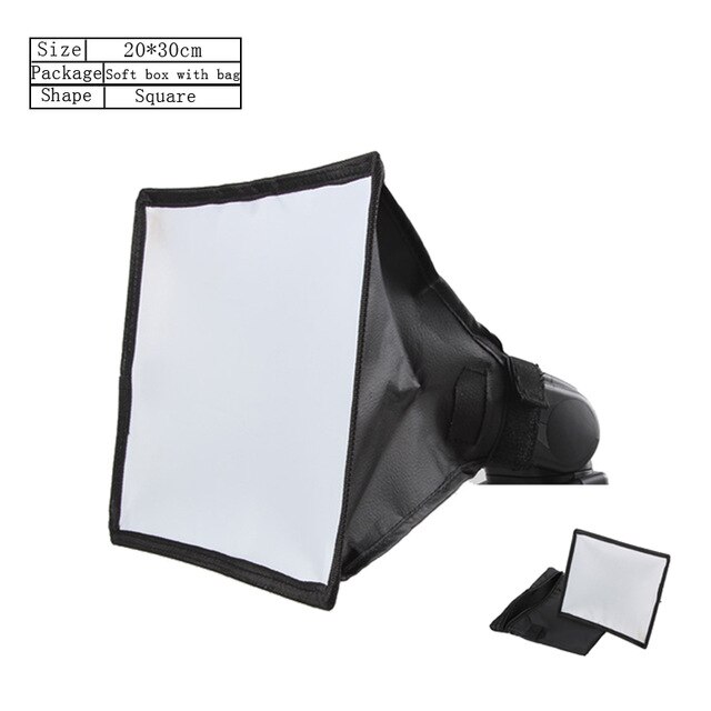 Diffuseur Flash Softbox réflecteur argent Mini diffuseur Photo boîte à lumière douce pour Canon Nikon Sony: E