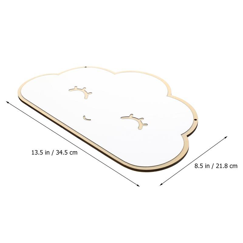 Espejo acrílico con forma de nube para la pared de los niños, decoración creativa de pared de habitación