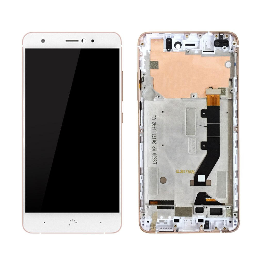 Nuevas existencias LCD de para BQ Aquaris X Pro, Digitalizador de pantalla táctil con marco, para BQ Aquaris X / X Pro