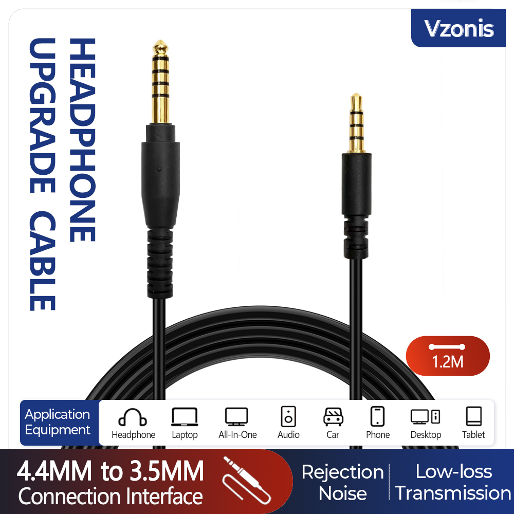 Kabel audio z wtykiem 4.4MM na gniazdo 3.5MM męnarty, techniczny kabel robić słuchawek, zamiennik kabla robić słuchawek audio-Technica ATH-GDL3 GL3