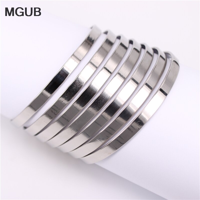 Mgub Diameter 70Mm 5Mm Breed 7Pcs Armband Rvs Mannen En Vrouwen Bright Geschikt Voor Slijtage Originele afbeelding LH511