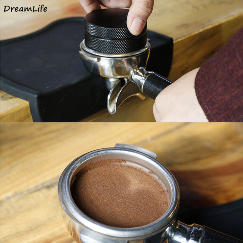 51/58mm espressokaffe tukle justerbar kaffe tukle til barista flat rustfritt stål utgangspunkt kaffebønne trykk verktøy