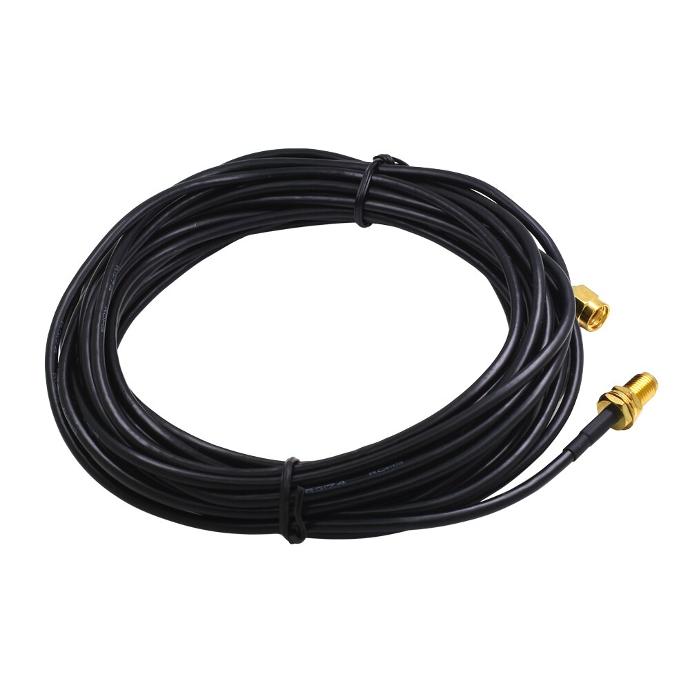 TISHRIC 6 M uniwersalny przedłużenie anteny Wifi kabel męski na żeński RG174 RP-SMA czysta miedź pozłacane bezprzewodowy dostęp do internetu do routera bezprzewodowa sieć lan