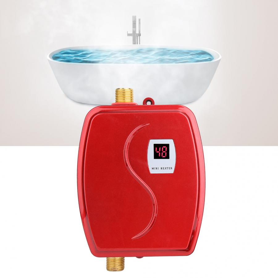 3800W Instant Electric Tankless Water Heater Instantaneous Water Heater Instant Electric Water Heating Temperature Display