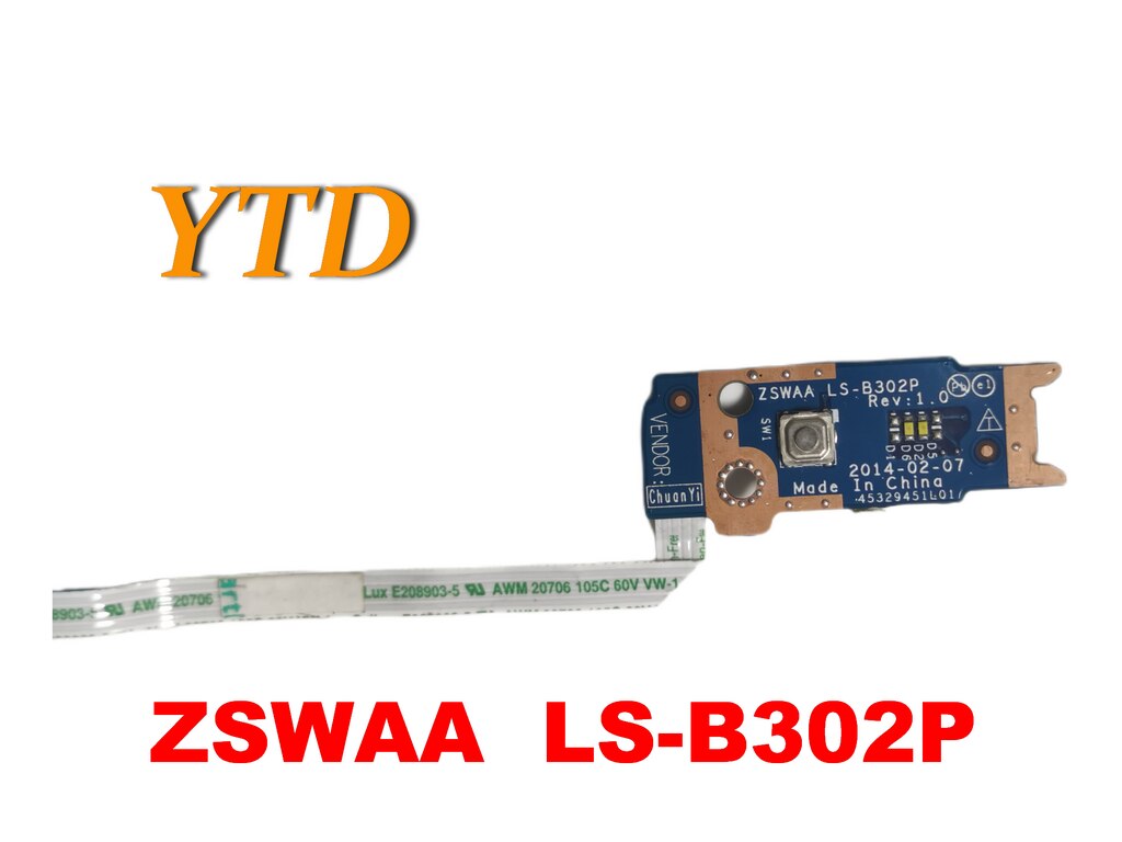 Toshiba C55-C C55D-C C55T-C USB & Ethernet Port Board With