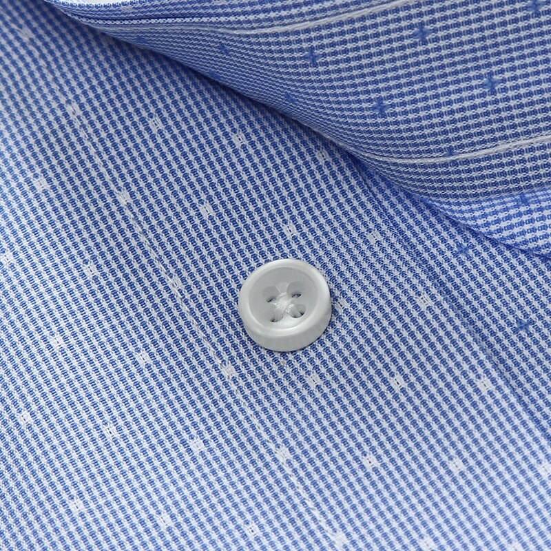 Pluss størrelse 8xl 7xl 6xl 5xl merke menn klær slim fit menn langermet skjorte herre prikkete casual herre skjorte sosial stor størrelse