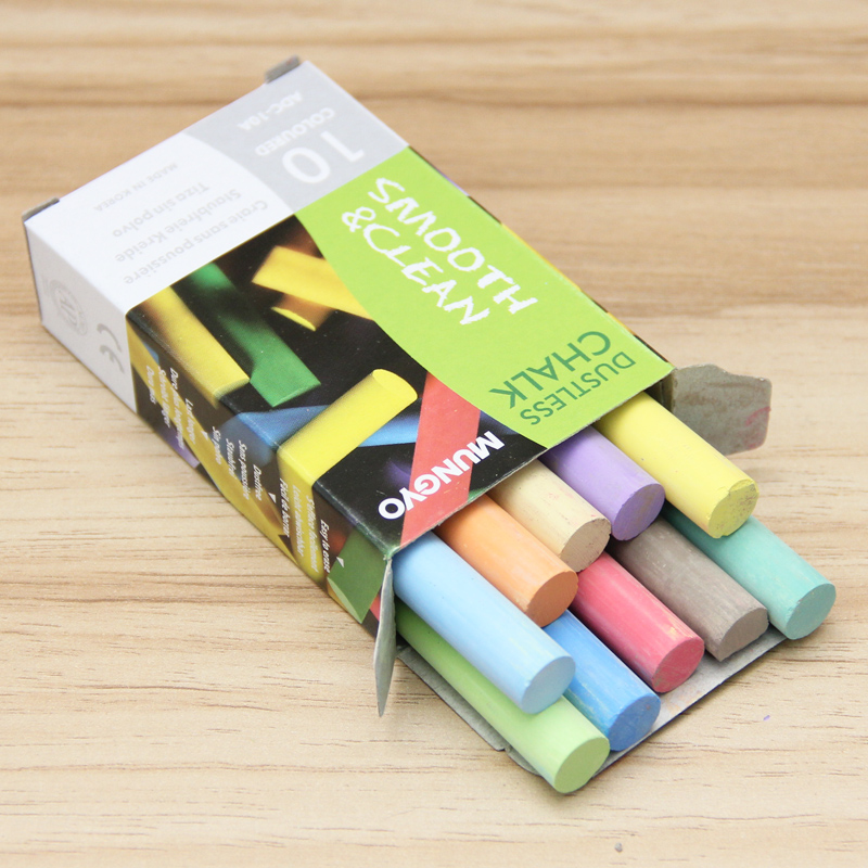 10 Stks/pak Kleurrijke Stofvrij 10-Color Krijt voor Tekening & & School Briefpapier & Office Supply