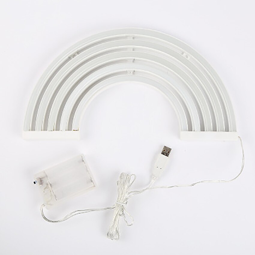 Neon Light Decoration Rainbow Lamp Children Bedroom LED Wall Light Neon Bulb Tube Living Room Corridor Lighting