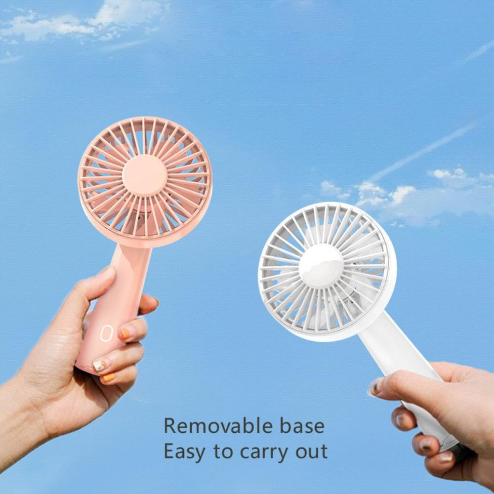Handheld Usb Opladen Multi-Hoek Gratis Aanpassing Ventilator Draagbare Kleine Ventilator Met Mobiele Telefoon Stand Functie