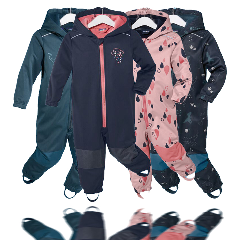 Tuta da sci per bambini tuta impermeabile soft shell per ragazzi e ragazze pagliaccetto monopezzo per mantenere caldo, impermeabile, antivento, sottile