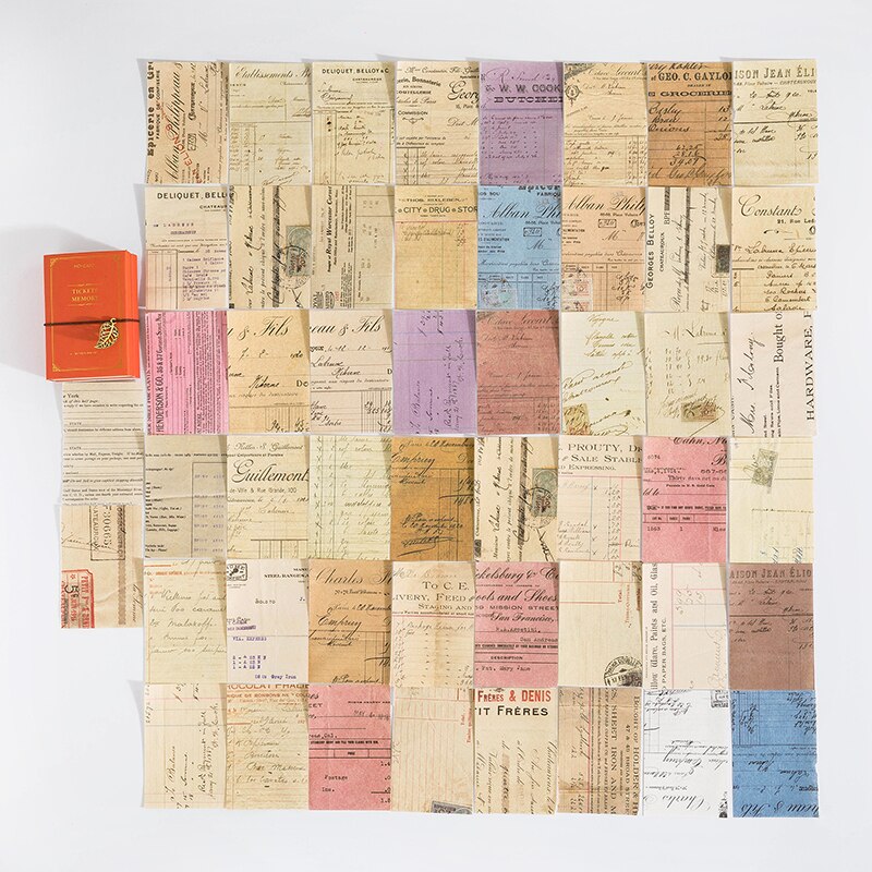 100 hojas de obra maestra de escritor, pequeño libro de recortes, material de decoración diy vintage, marcador de Arte de papel artesanal, papel de origami: 1