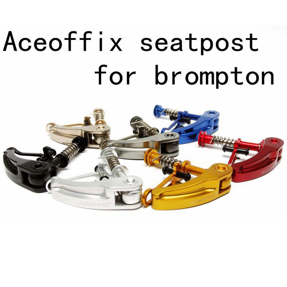 Ultraleve 38.5g braçadeira de selim da bicicleta para brompton folding seat post liberação rápida braçadeira titânio eixo parte acessório