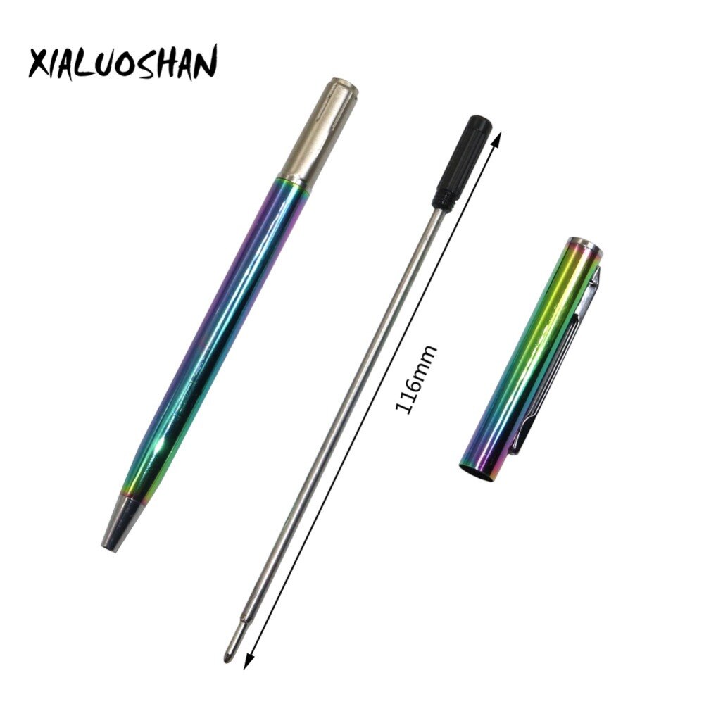 Rainbow “gg” engraved 6-pack ballpoint pen.
