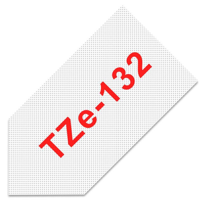 TZe-231 Label Tapes for Brother P-touch 12mm Tape 1PCS TZe 231 Black on White tze Tape Compatible for Brother PTH100 PTD210: red on clear