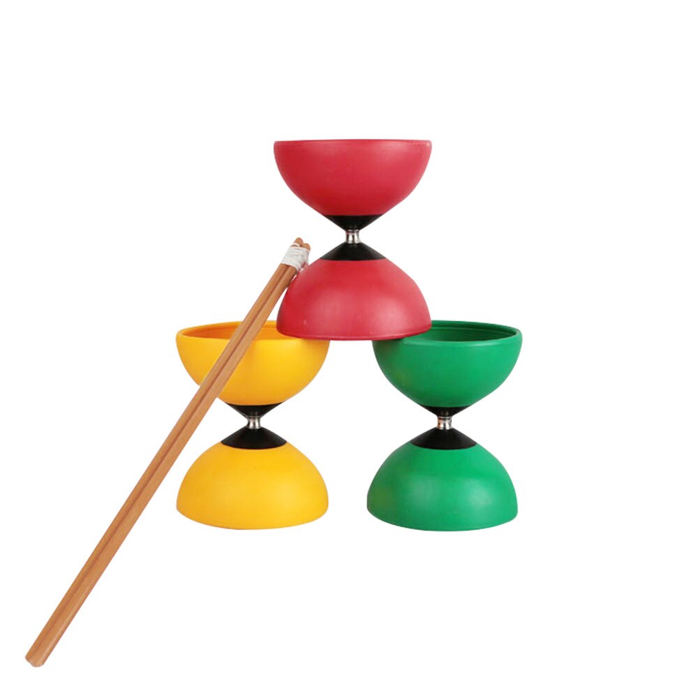 Yoyo chinois Diabolos, jeux de plein air, bâtons à roulement fixe, jouets pour enfants
