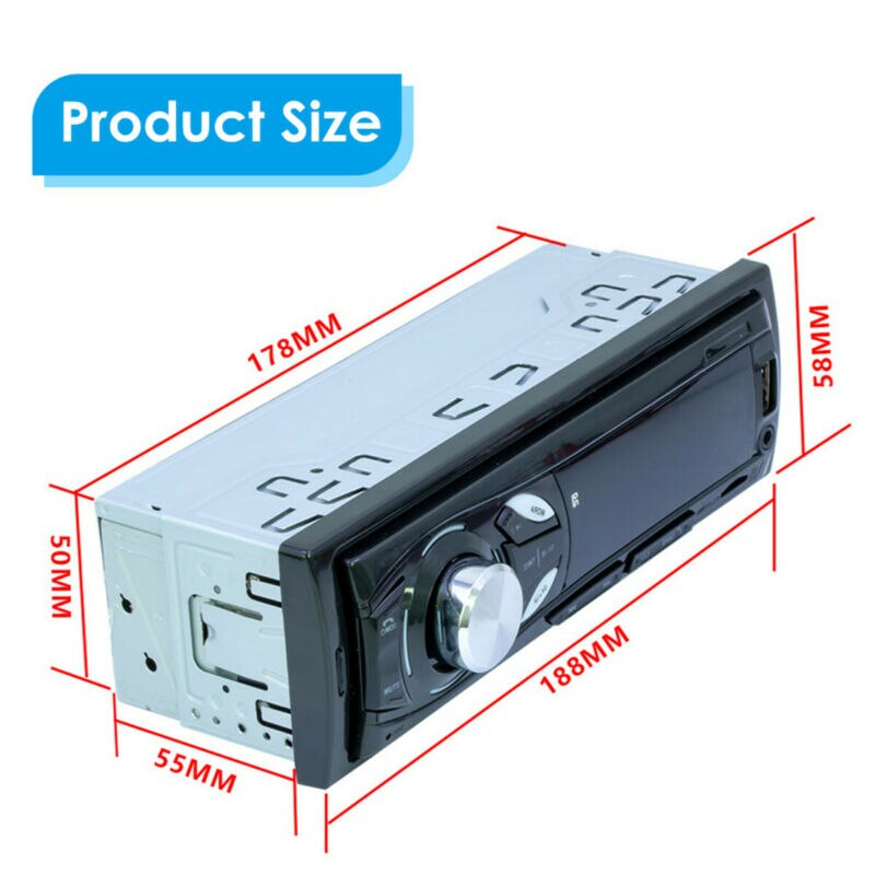 MP3 Radio Speler Digitale Panel Usb Bluetooth Universele Fysieke Knoppen