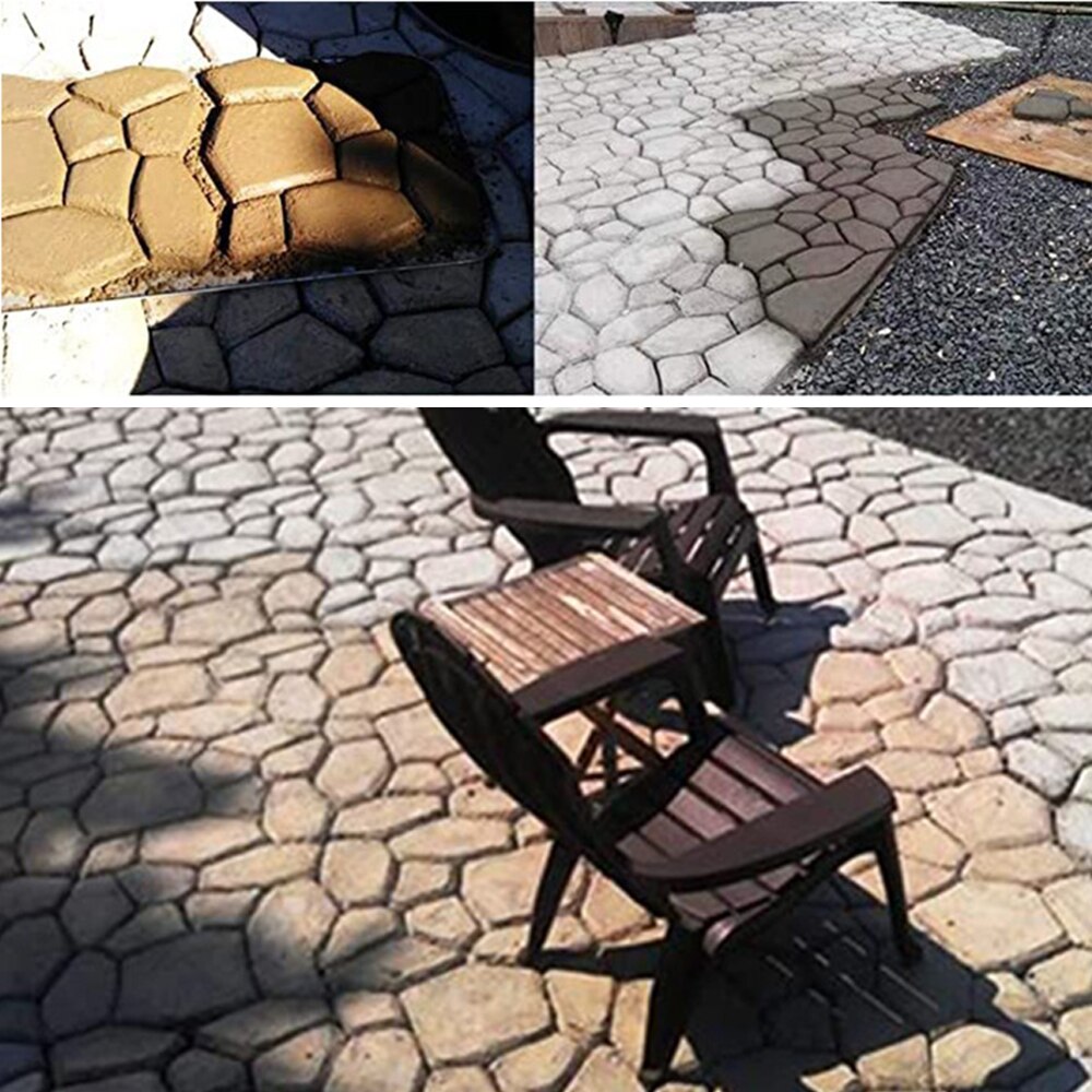 Muti-größe DIY PP Pfad Hersteller Schimmel Manuell Pflaster Zement Ziegel Beton Formen Straße Hersteller Garten Stein Straße bilden garten Dekor