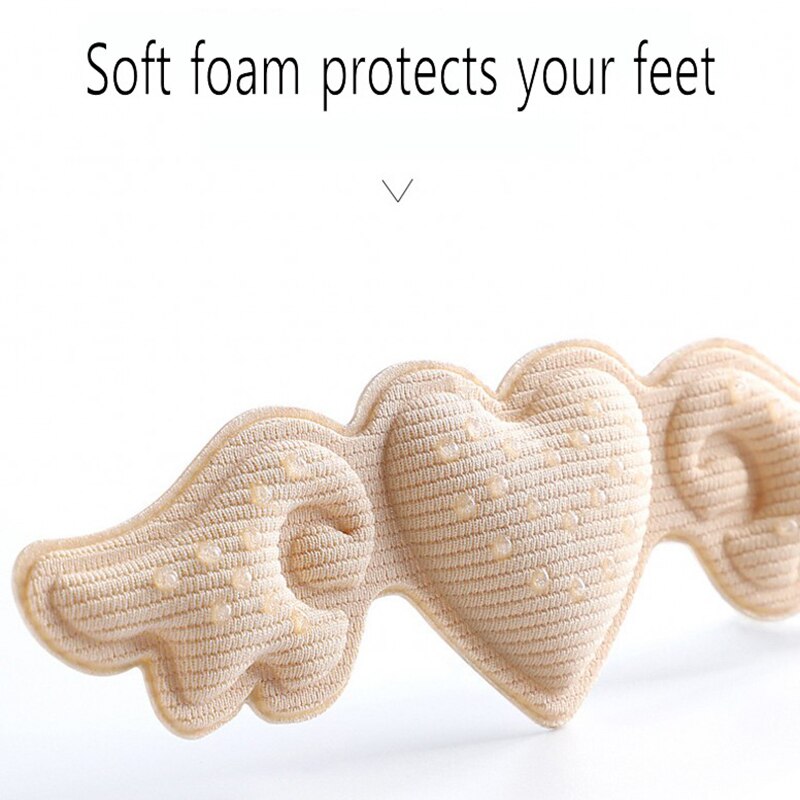 Women Relieve Heel Pressure Shoe Pads 3mm/6mm Thick Soft Sponge Heels Insert Self-adhesion Foot Pad Cushion Insoles Pain Relieve