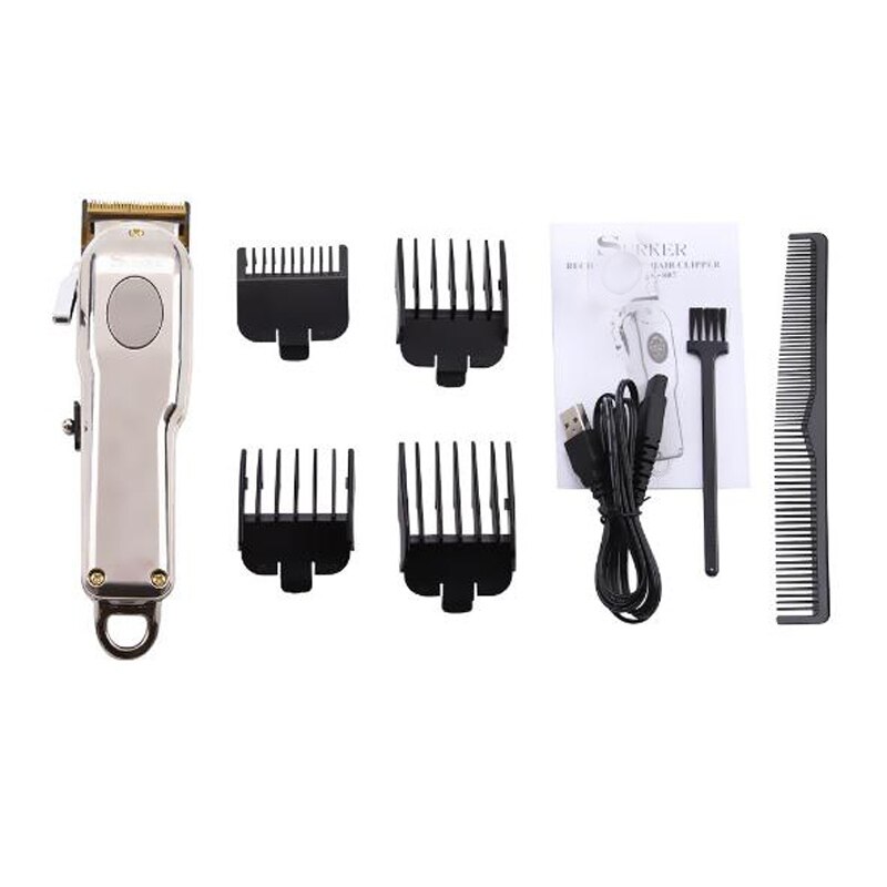 Recortador de pelo eléctrico surker, SK-807B, cabezal de aceite, recortador de pelo recargable inalámbrico 1800mA, recortador de barba, máquina de corte de pelo