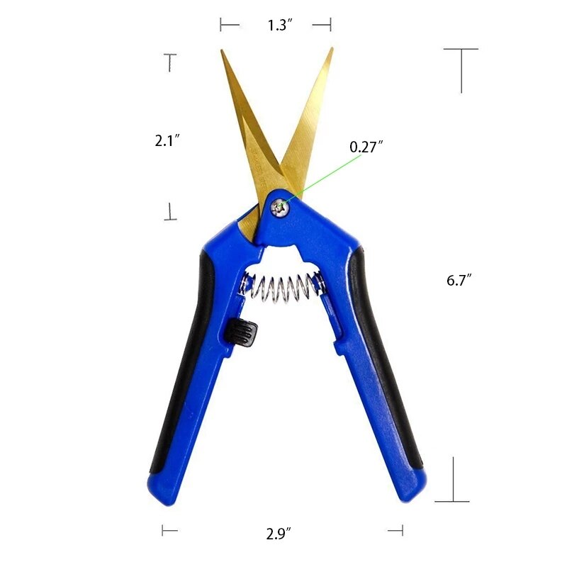 6.5in Multifunctional Curved Blades Garden Pruning Shears Whic Cut Diameter Flowers Branch Shears Tools For Orchard And Garden