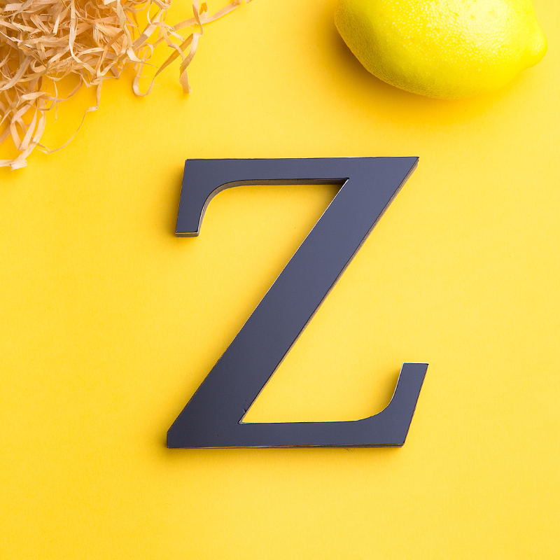 Zwart Engels Letters 3D Spiegel Muurstickers Home Decor Voor Woonkamer Slaapkamer Behang Peel &amp; Stok Spiegel Acryl Poster: Z