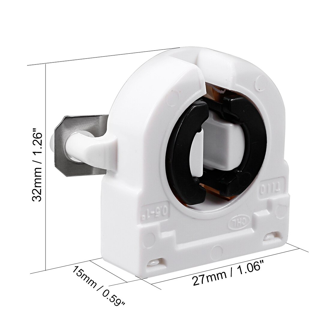 Uxcell-soporte de lámpara fluorescente 2A G5-F288 T5 T8, enchufe de luz G5 G13, pieza de repuesto, 2-10 Uds.