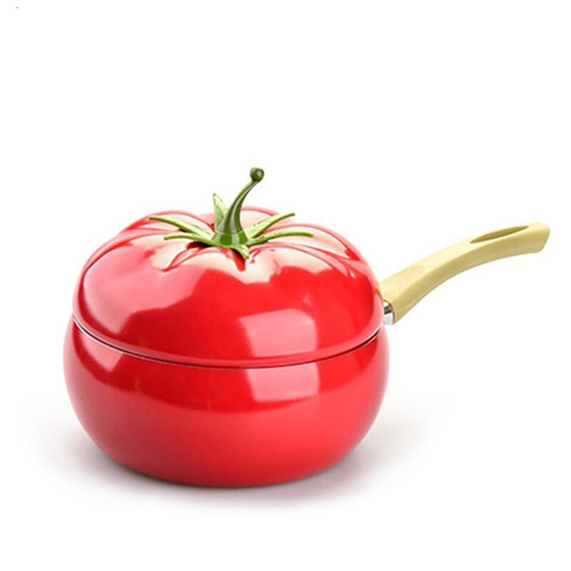 Tomato Milk Pan Non-Stick Milk Pan Induction Cooker Universal Aluminum Compound Bottom Milk Pan: Default Title