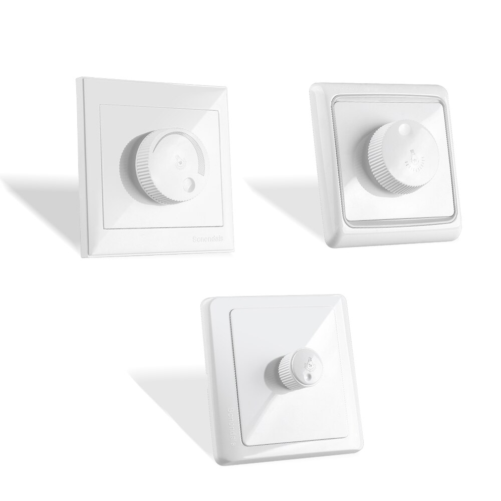 Led Dimmer Switch 220V Max 300W 600W 1000W Brightness Controller For Adjustable Led Bulb Panel Light Lamp ON/OFF Dimmable Switch