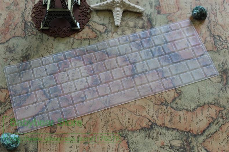 Silicone laptop keyboard cover skin For Asus U30 U31 U33 U35 U36 U40S U41 U43 U45 U45J U46 U47 UL80 U81 U82 N82 UL30: transparent