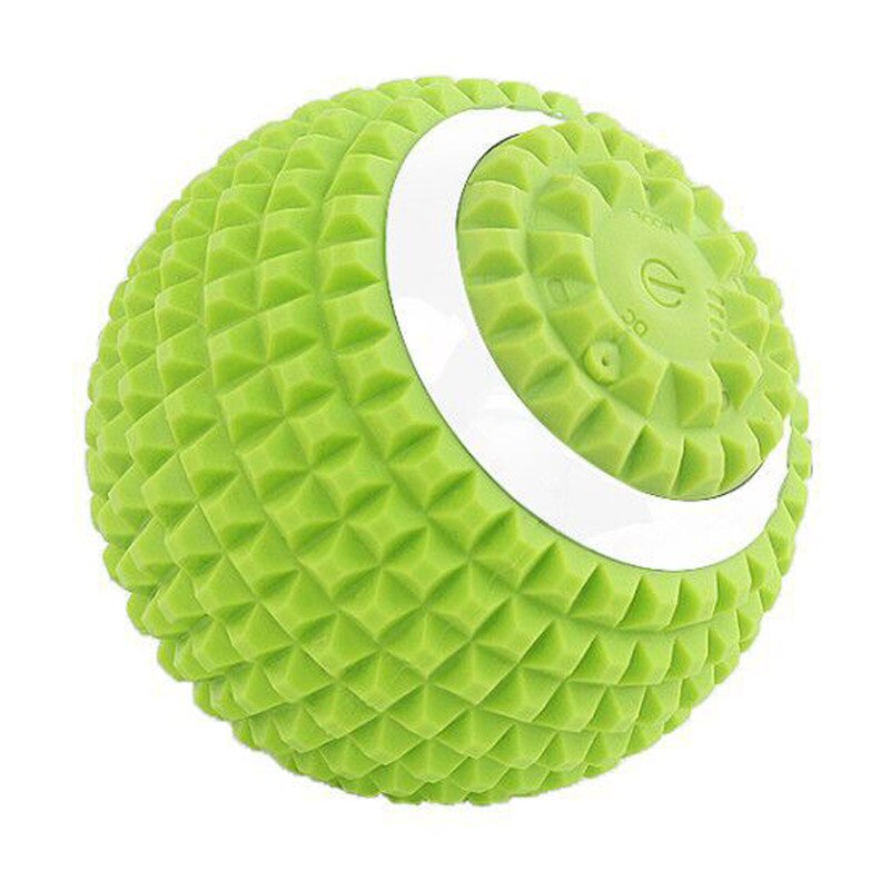 Siliconen Elektrische Yoga Bal Diepe Spier Trillingen Fitness Bal Verstelbare Voet Massage Fascia Bal 3D Vibratie Massage Bal: 07 green