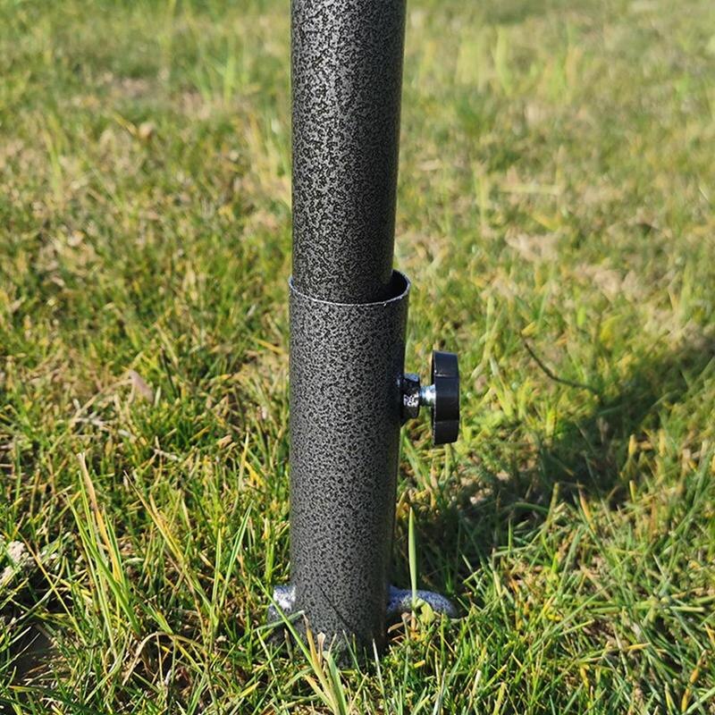 Let opsætning kraftig til park terrasse paraply base jorden strandindsats 35cm udendørs holder bærbar stang justerbar parasol  a8 d 5