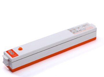 Machines à emballer sous vide pour aliments, scelleuse de sacs sous vide, machine à emballer sous vide portable, meilleur appareil de mise sous vide pour aliments, emballeur de cuisine, économiseur d'aliments: Orange / Prise américaine