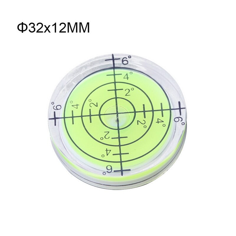 1pcs 32x7MM Bianco Verde Blu di Colore Livella a Bolla Rotonda Bolla di Livello Accessori Per Strumento di Misura Facile trasportare: e