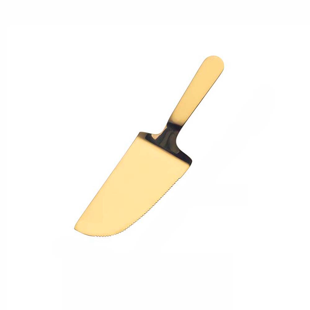 Toothed Cake Shovel Edge Cake Blade Cutter Pie Pizza Shovel Cake Spatula Ice Cream Dessert Cutter Food Kitchen Baking Tools: gold