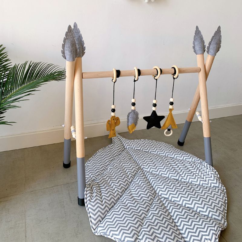 Baby speldeken boombladeren vloerkleed zacht katoenen klimmat speelmat  f3me