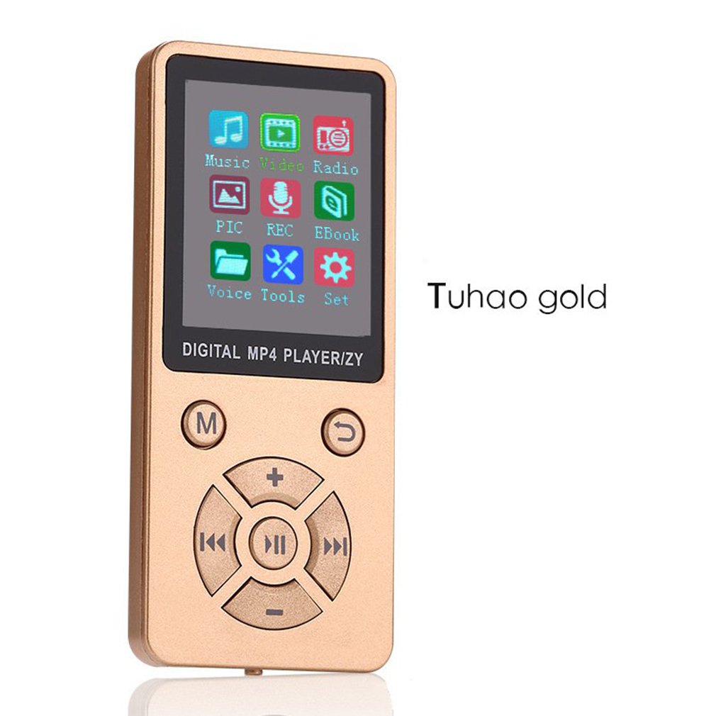 Lettore musicale MP4 MP3 leggero Wireless T1 con schermo Mini lettore portatile ultrasottile tipo di pulsante regolabile