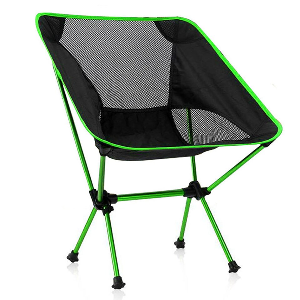 Portable Camping Beach Chair Lightweight Folding Fishing Outdoor camping Chair Ultra Light Orange Red Dark Blue Beach Chairs: green