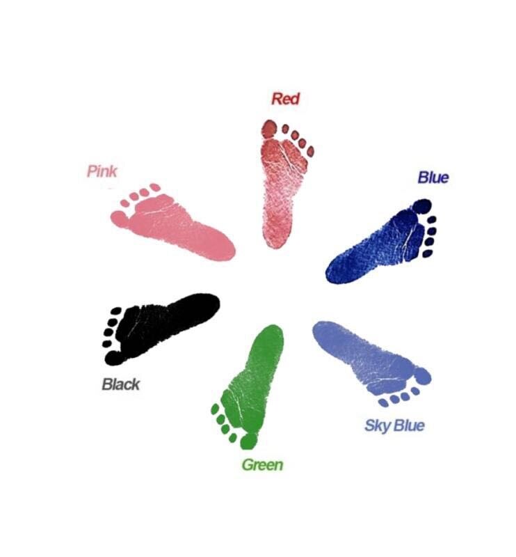 Pasgeboren Doop Baby Hand En Voet Print Producten Hand En Voet Print Tafel Baby Wassen-Gratis Afdrukken Olie Doen niet Te Wassen