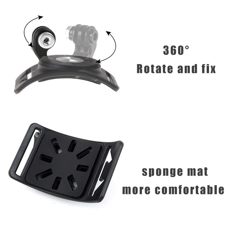 3 in 1 supporto per guanto rotante a 360 gradi supporto per cinturino da polso supporto per cinturino per gamba per GoPro Hero 10 9 8 7 6 5 4 3 accessori SJCAM