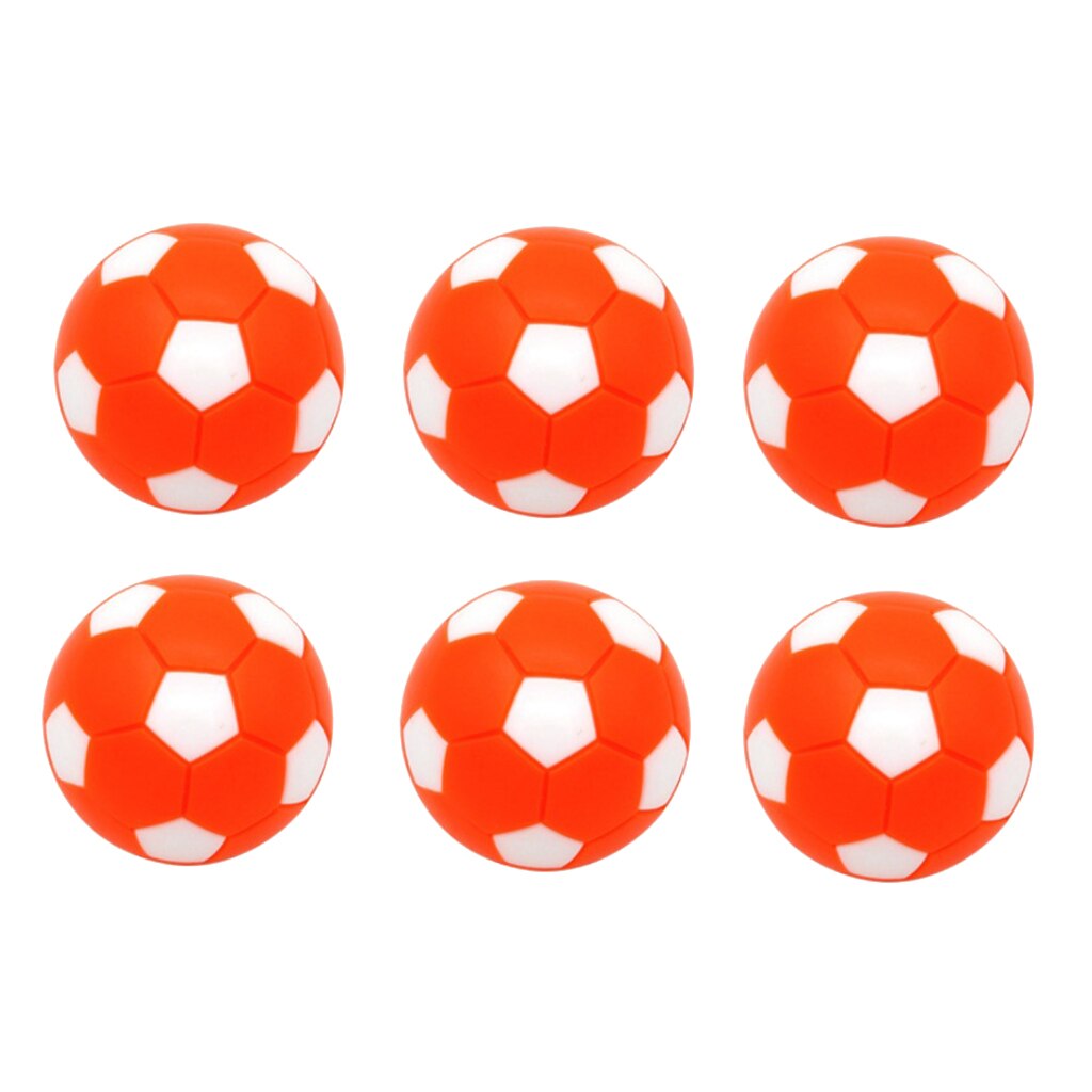 6 Pack Sport Tafelvoetbal Tafel Voetbal Vervanging Ballen-Mini Voetbal Ballen Tafel Voetbal Ballen 32 Mm-Meerdere Kleuren