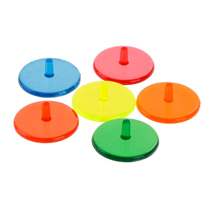 50 100 stk plast assorteret farve golfbold mærke position markør diameter 24 gennemsigtig base golf tilbehør