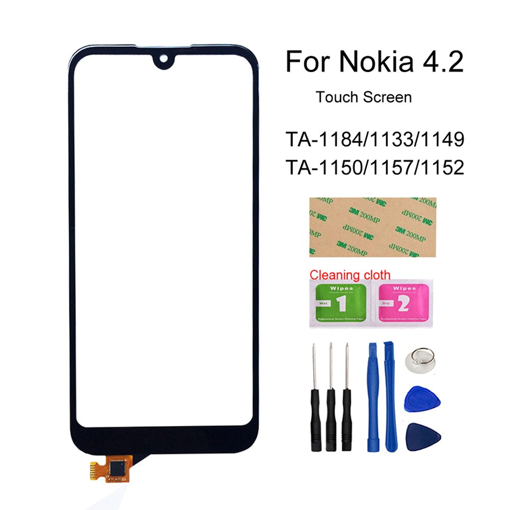 Voor Nokia 4.2/3.2/2.2/2.1 Telefoon Touch Screen Digitizer Telefoon Touch Glas Panel Sensor Montage Onderdelen: 4.2 Black Tools