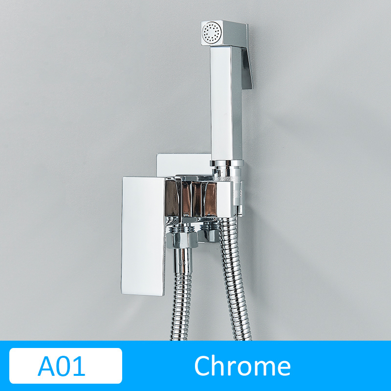 Quyanre Matte Black Bidet Douche Kraan Massief Mes... Grandado