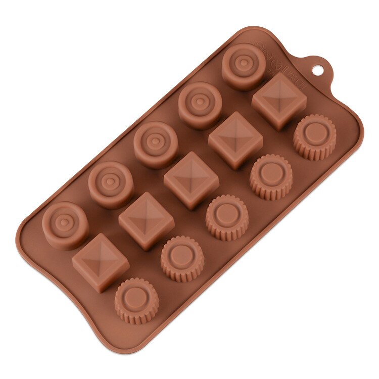 Silikolove utensilios para decoración de tortas con Fondant molde de silicona antiadherente Chocolate moldes pudín gelatina para hornear cocina Sugarcraft: 11