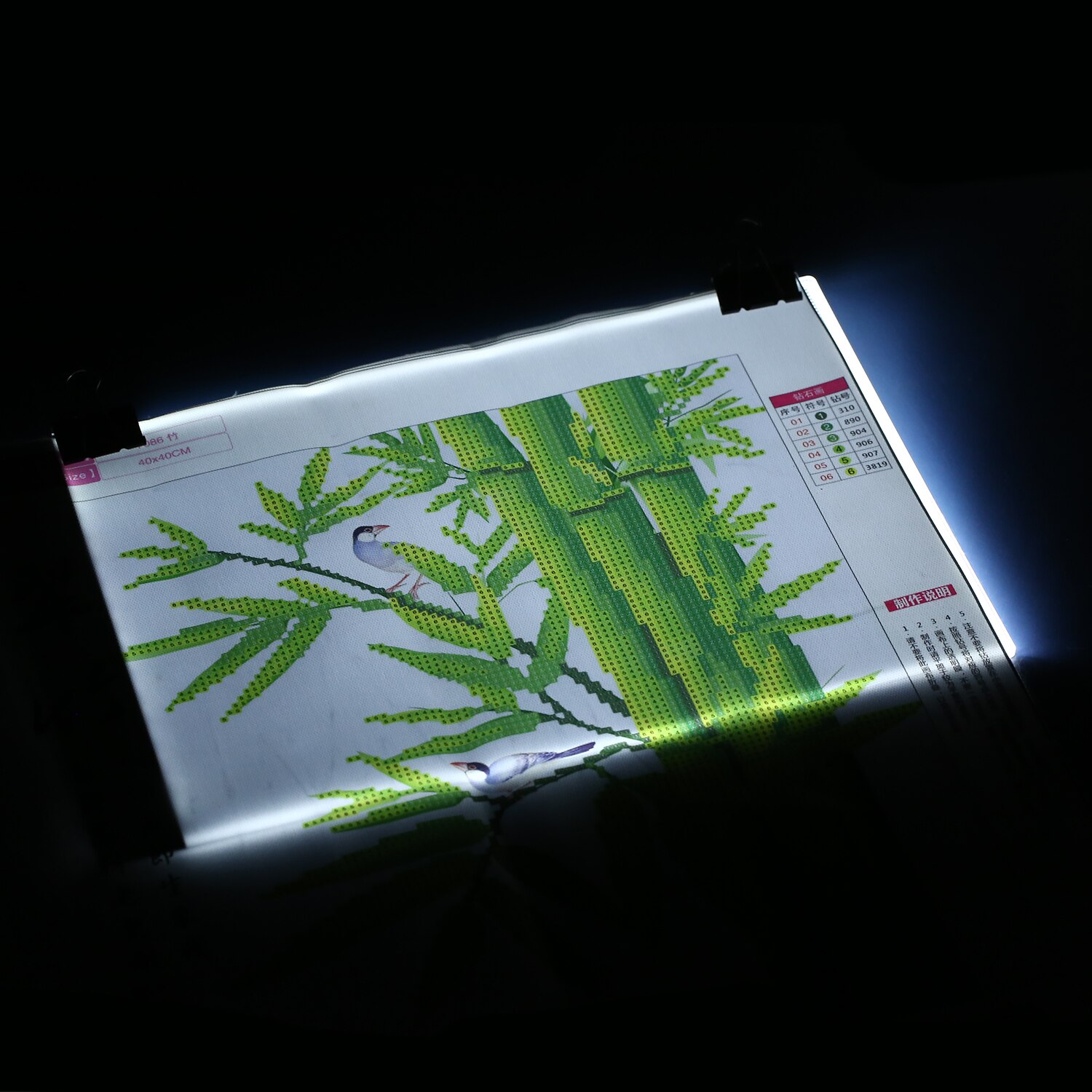 133 stück DIY Diamanten Malerei Werkzeuge und Zubehör Kits mit A4 Tracing Licht Box Multi-Größe Diamant Stift Tablett kits