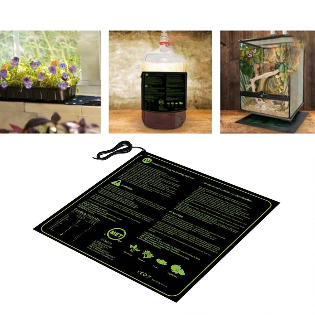 Seedling Heating Mat 50x25cm Waterproof Plant Seed Germination Propagation Clone Starter Pad 110V/220V Garden Supplie