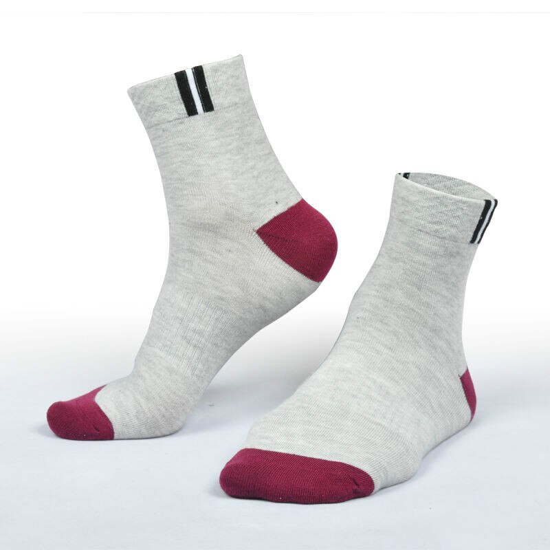 Meias masculinas, cada pacote com 5 pares de meias de malha de poliéster, masculinas, esportivas, de algodão, confortáveis, para o verão: raf white